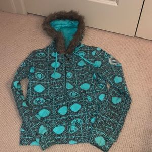 Volcom Stone Teal/Turquoise ZIP up Hoodie